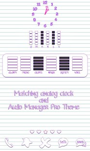 How to download Scribbles Purple Analog Clock 1.0 unlimited apk for android