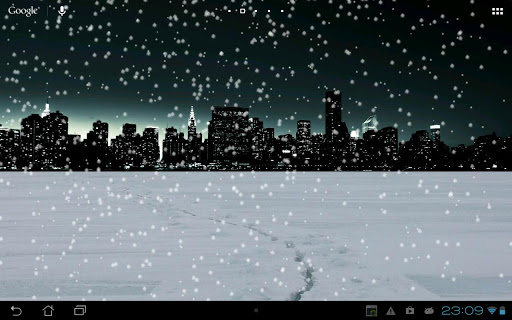 New York Snow Live Wallpaper