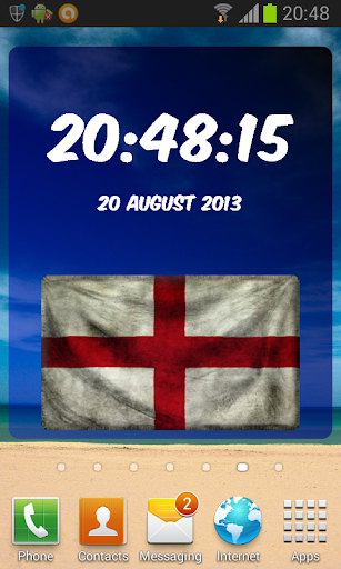 England Digital Clock