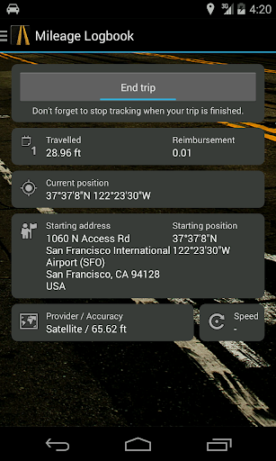 Mileage Logbook