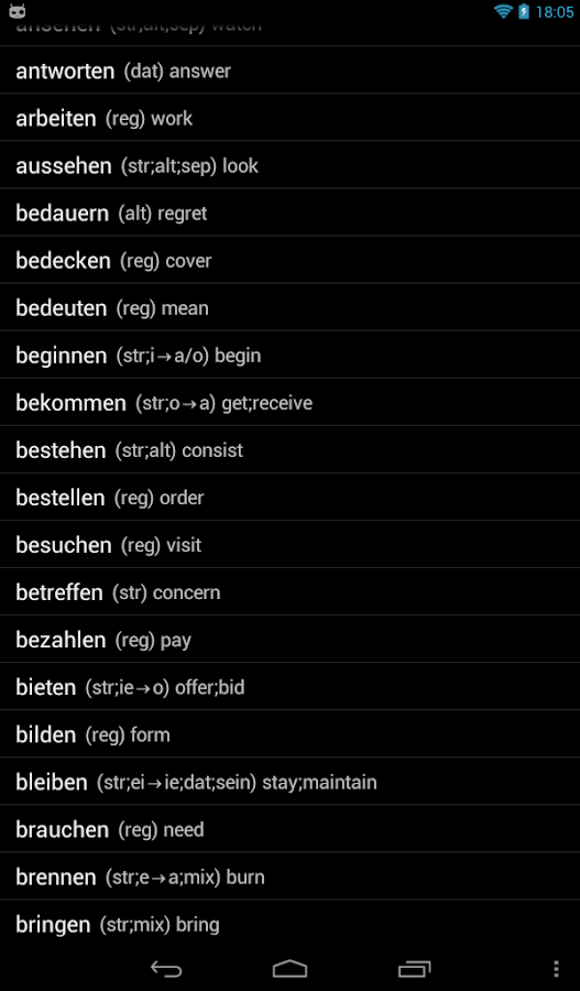 German Verbs - Android Apps on Google Play