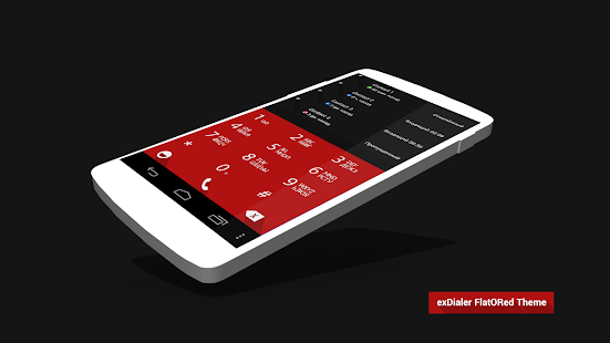 ExDialer Theme FlatORed