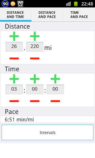 Running pace calculator