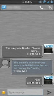 Brushed Chrome CM11/AOKP Theme - screenshot thumbnail
