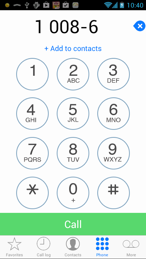 Android application Dialer+  - Simple, Clean, Fast screenshort