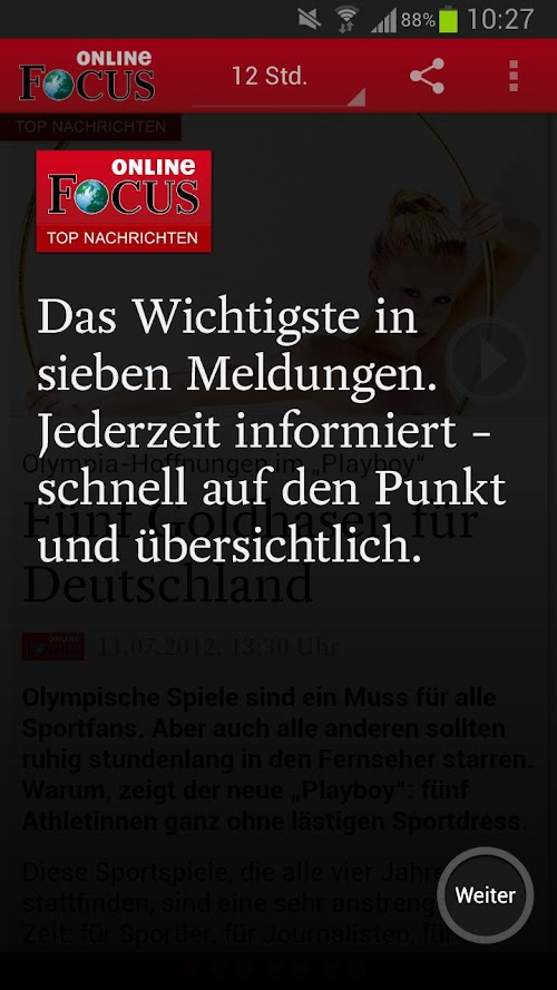 Android application FOCUS Online | Top Nachrichten screenshort