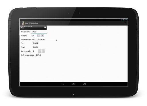 【免費工具App】Easy Tip Calculator - Free-APP點子