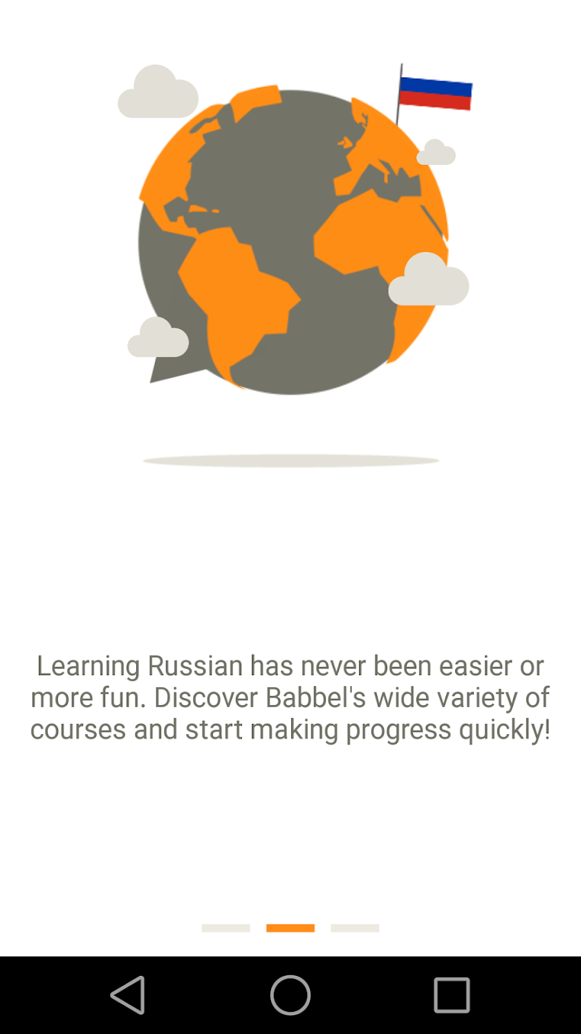 Learn Russian with Babbel Screen 2