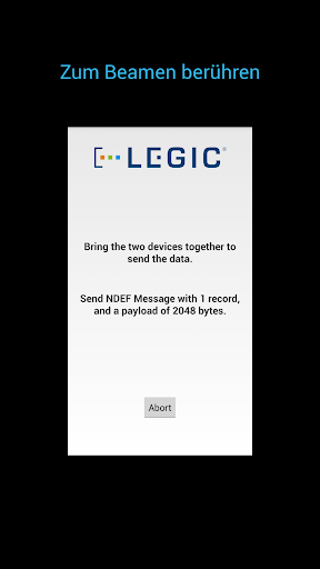 【免費程式庫與試用程式App】LEGIC NFC P2P Example-APP點子