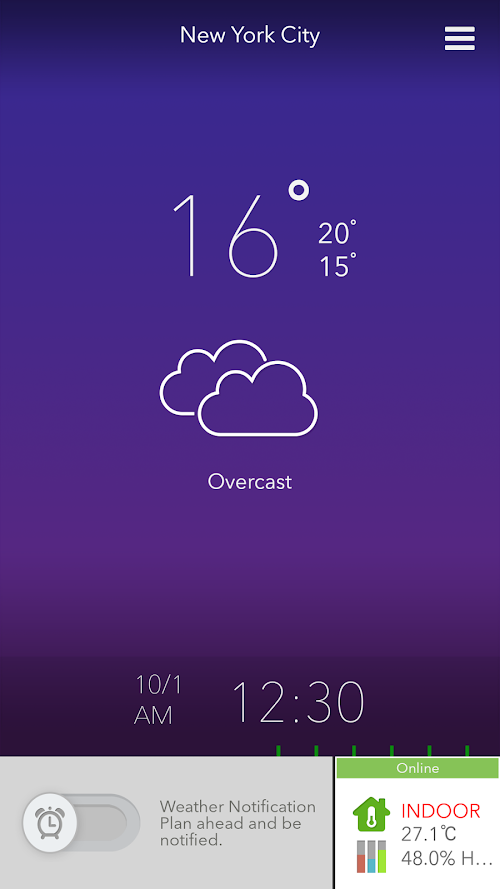 Android application My Weather Station II screenshort