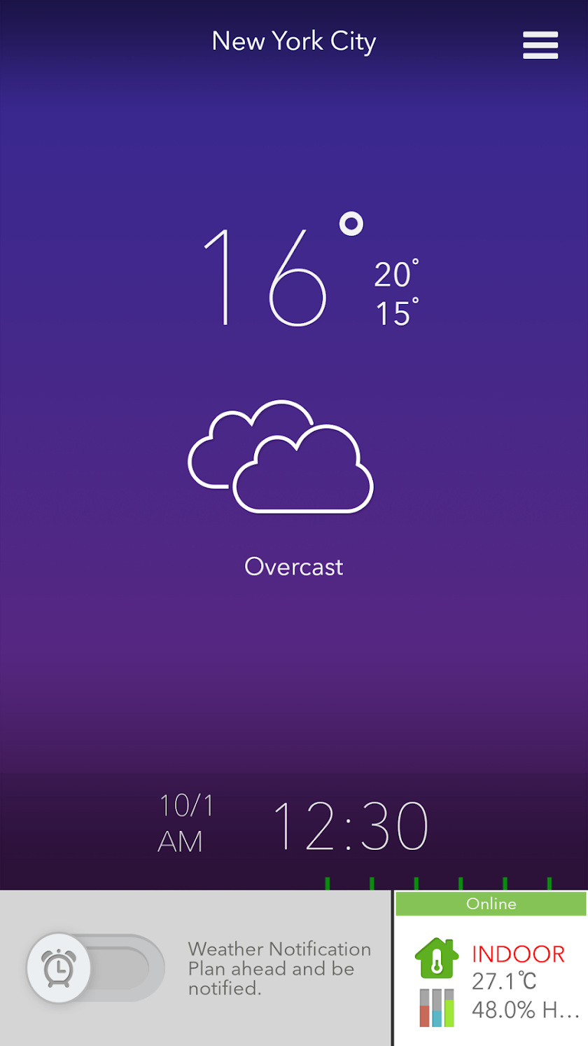 My Weather Station II Screen 1
