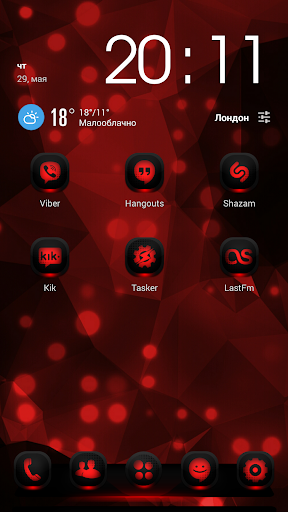 Next Launcher Theme MagicRed