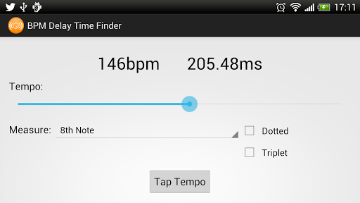 BPM Delay Calculator