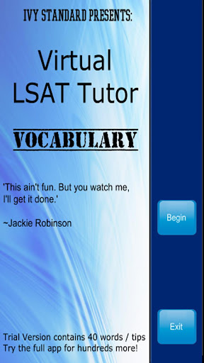 【免費教育App】Virtual LSAT Tutor -Vocab Full-APP點子