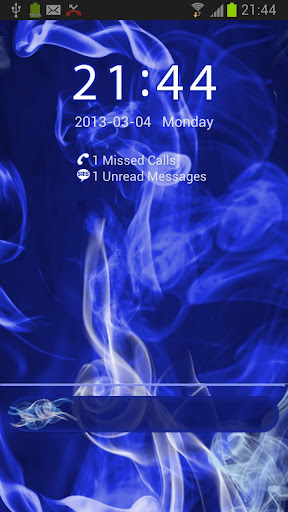 GO Locker Blue Smoke Theme