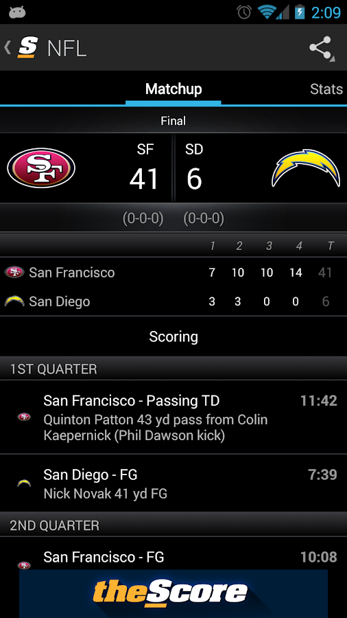 theScore: Sports & Scores - screenshot