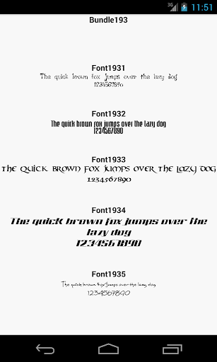 Fonts for FlipFont 193