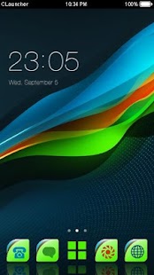 Color Wave Launcher Theme Screenshots 0