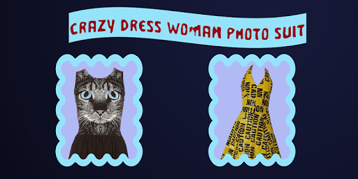 Crazy Dress Woman Photo Suit