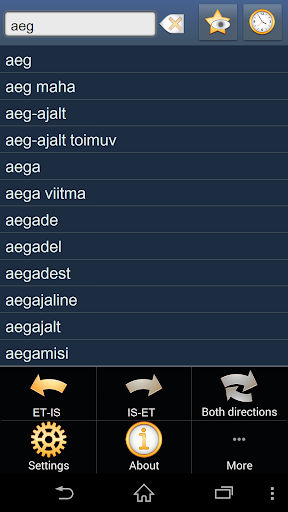 Estonian Icelandic dictionary