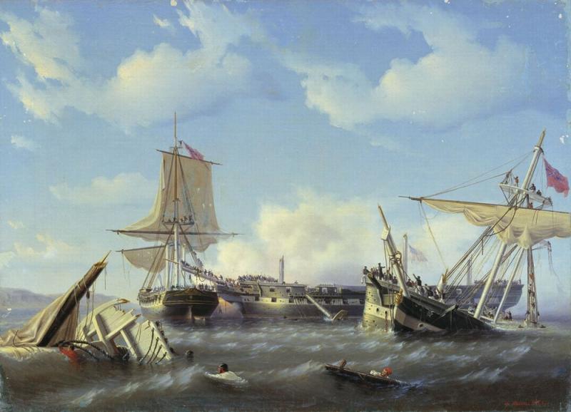 Абордаж. Эпизод из английских морских войн. 1848: mysea — LiveJournal