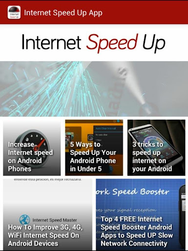 Internet Speed Up Techniques