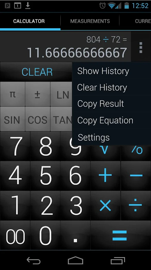 Calculator & Converter Pro - screenshot