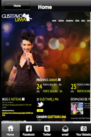Android application The ballad Gusttavo Lima screenshort