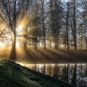 A Blast of Light by Martin Crush - Landscapes Sunsets & Sunrises