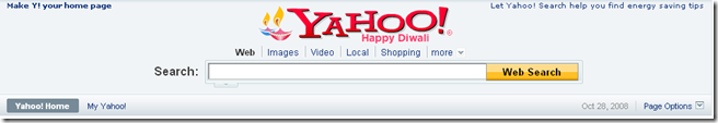 Yahoo ! Sends Diwali Greetings . Thanks .