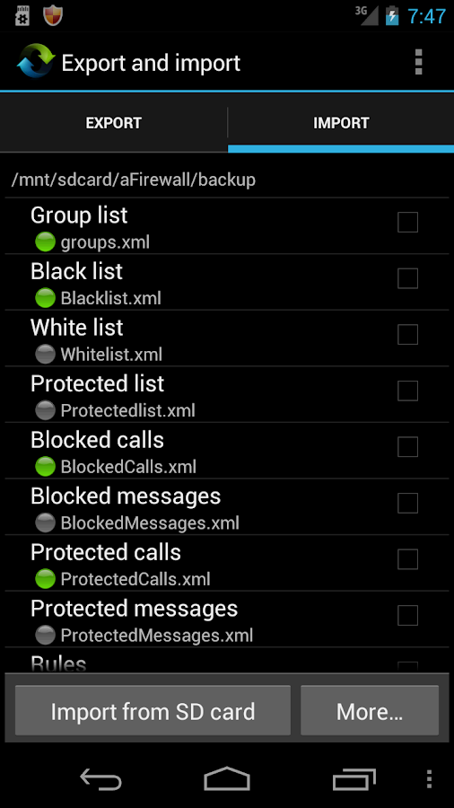 Call & Message blocker - screenshot