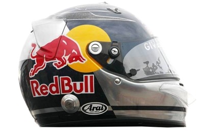helmet, red bull, Arai, yellow circle, black, bull, white, silvery, helmet of racer, picture, photo