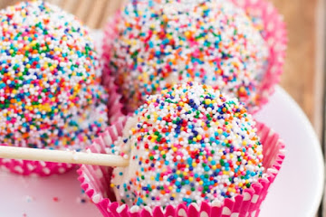 Cake Batter Ice Cream Balls
