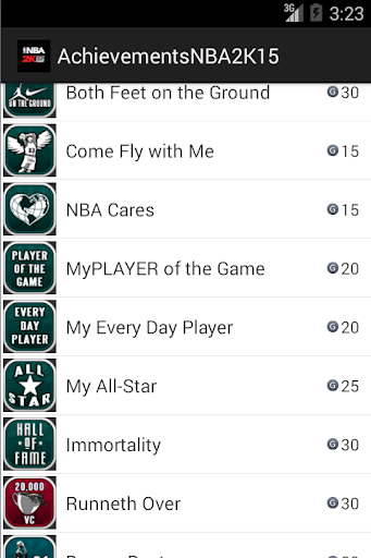 Achievements NBA 2K15