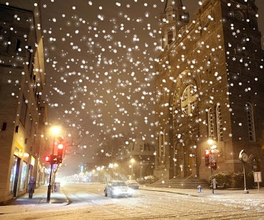 download christmas night city wallpaper free