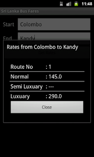 Sri Lanka Bus Fares - screenshot thumbnail