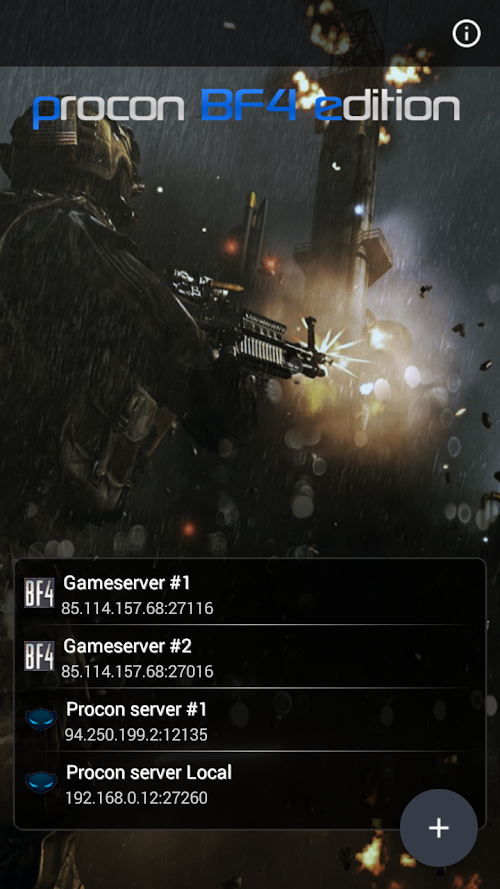 Android application Procon BF4 Ed. screenshort