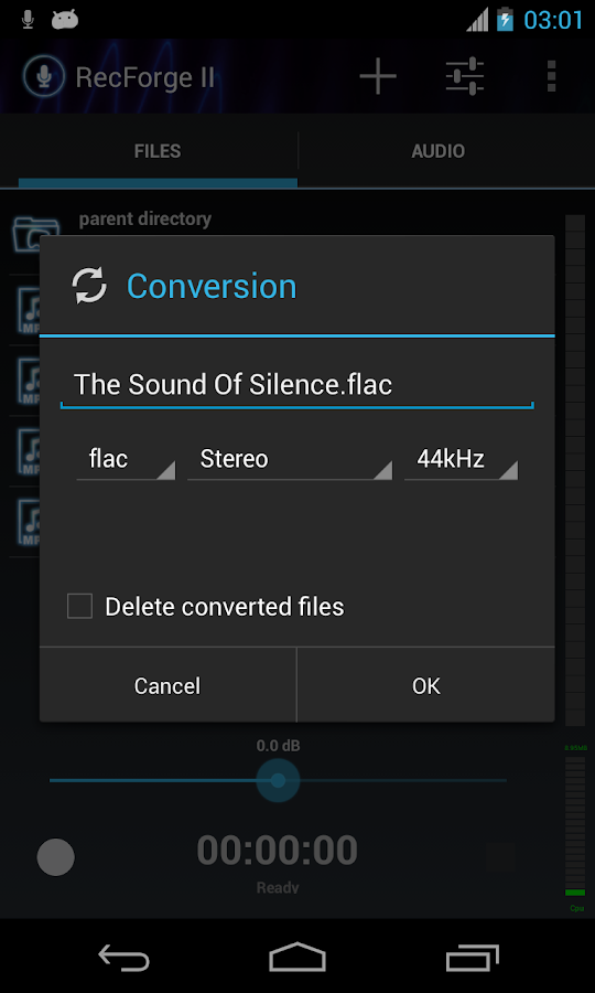RecForge II Pro Audio Recorder - screenshot