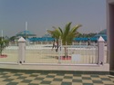 Fence separating Food Courts and Water Park