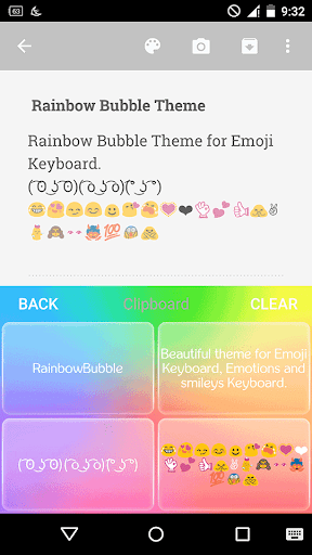 【免費社交App】Rainbow Bubble Emoji Keyboard-APP點子