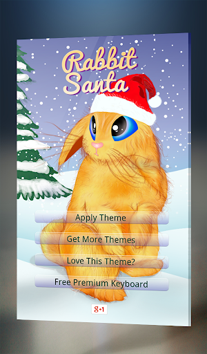 Rabbit Santa Claus Keyboard