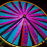 Ferris Wheel Pink & Blue by Tina Hailey -  