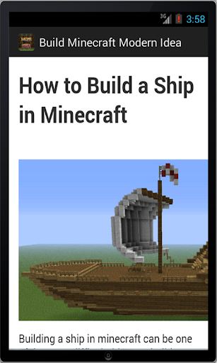 Build Minecraft Modern Idea
