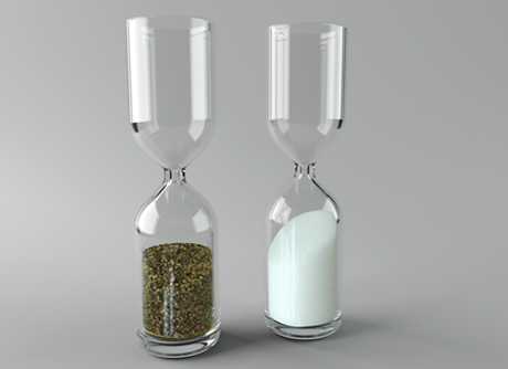 hour glass salt and pepper shakers
