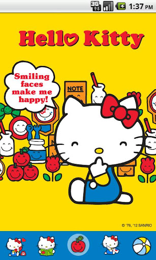 Hello Kitty Happy Face Theme