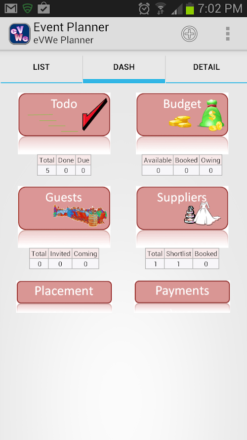 Android application Wedding Planner &amp; Event Plan screenshort