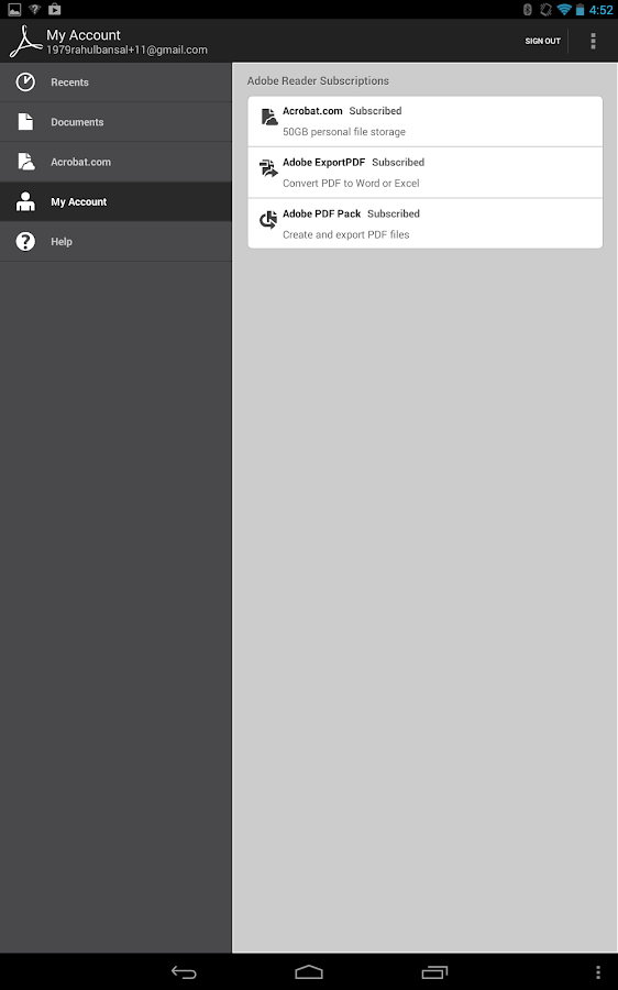 Adobe Reader - screenshot