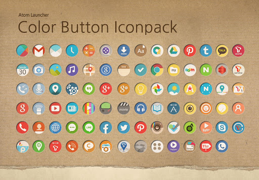 Color button Atom Iconpack