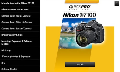 Android application Guide to Nikon D7100 screenshort