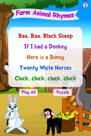 Farm Animal Rhymes